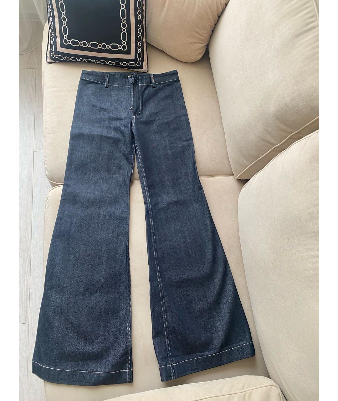BALENCIAGA Темно-синие джинсы клеш, фото 9