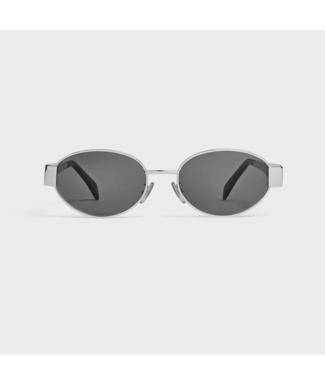 CELINE PRE-OWNED Серебряные металлические солнцезащитные очки, фото 7
