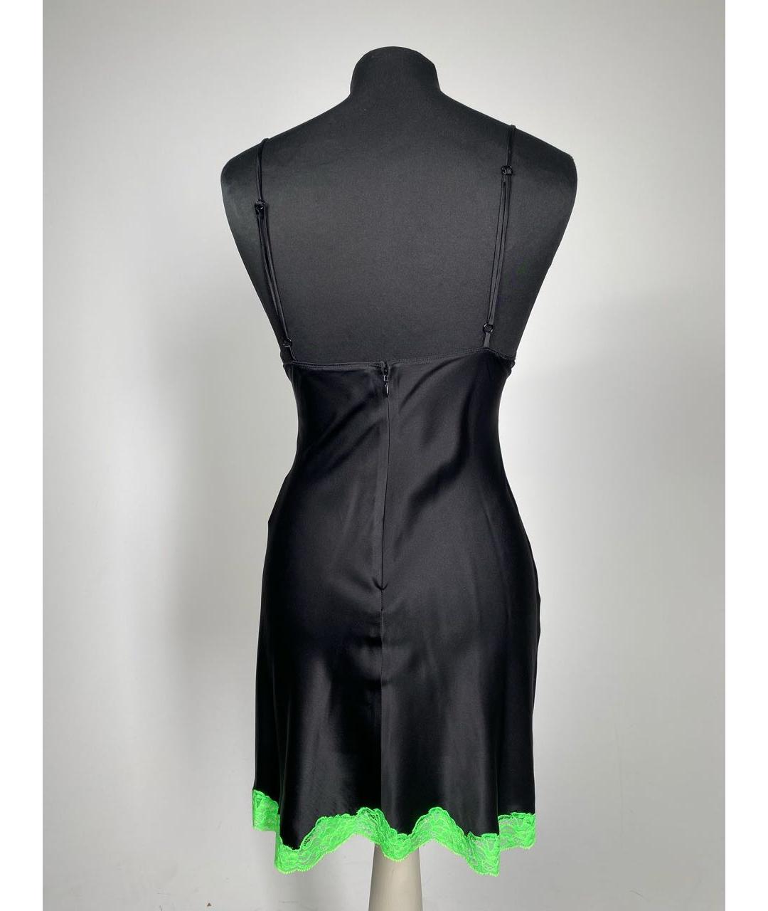 ALEXANDER WANG Черное шелковое коктейльное платье, фото 2