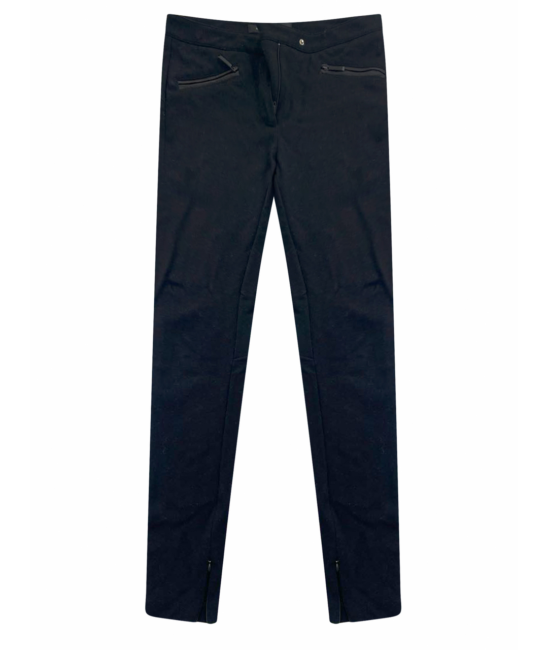 BARBARA BUI Черные вискозные брюки узкие, фото 1