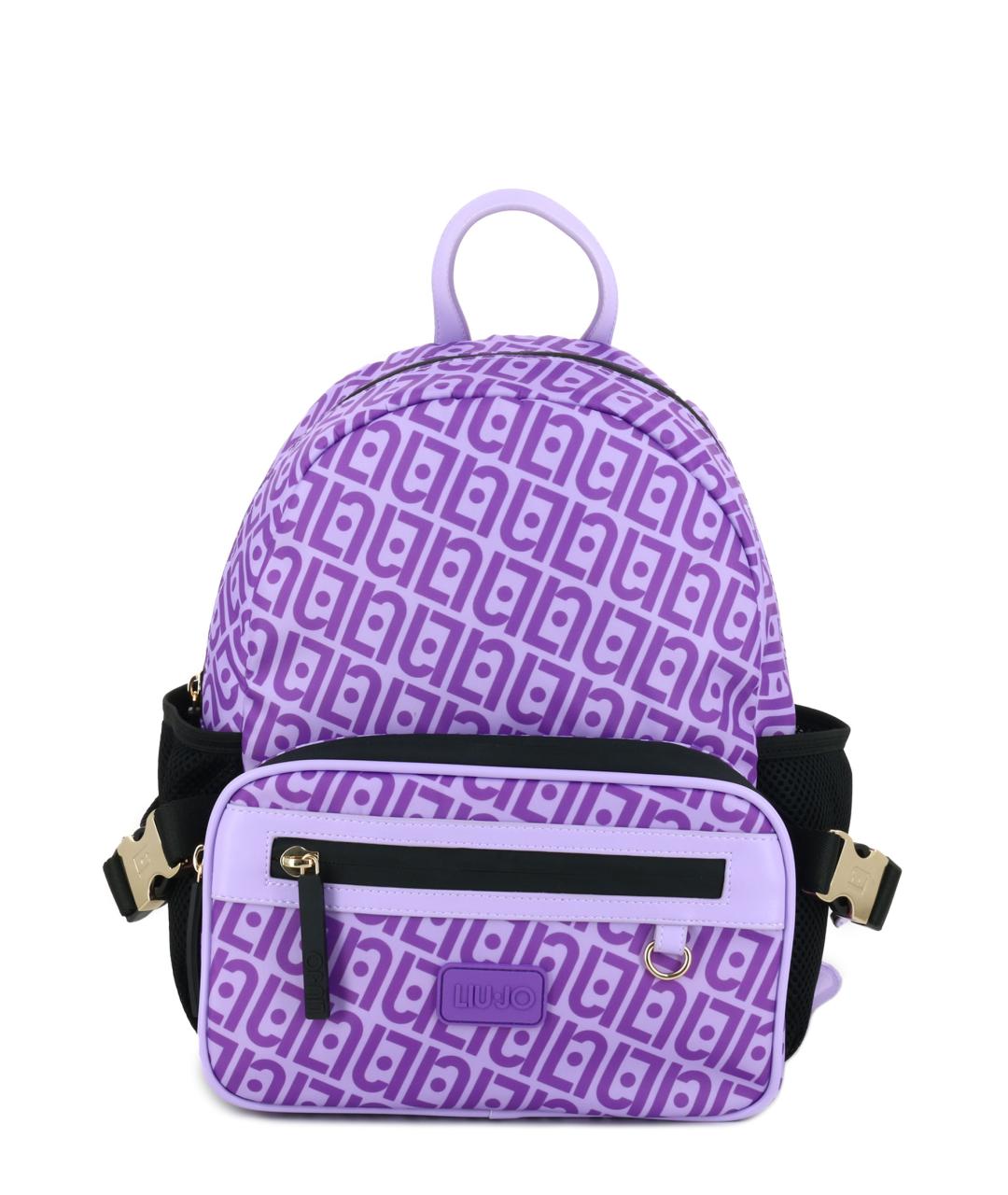 LIU JO Фиолетовый синтетический рюкзак, фото 1