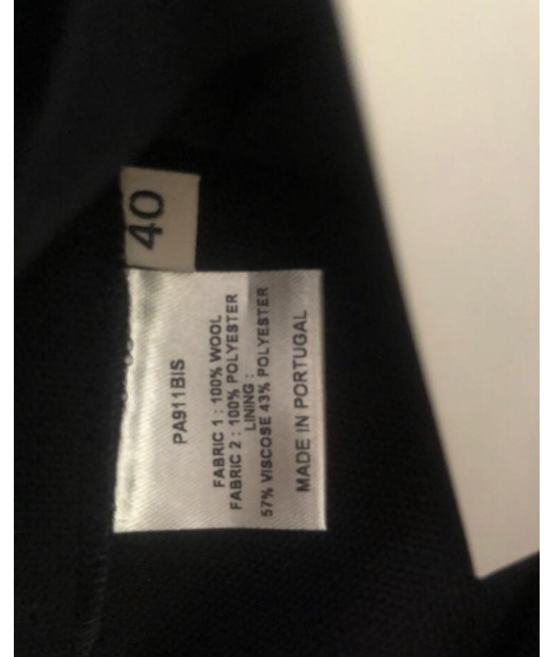 ALEXANDRE VAUTHIER Черные шерстяные брюки широкие, фото 7