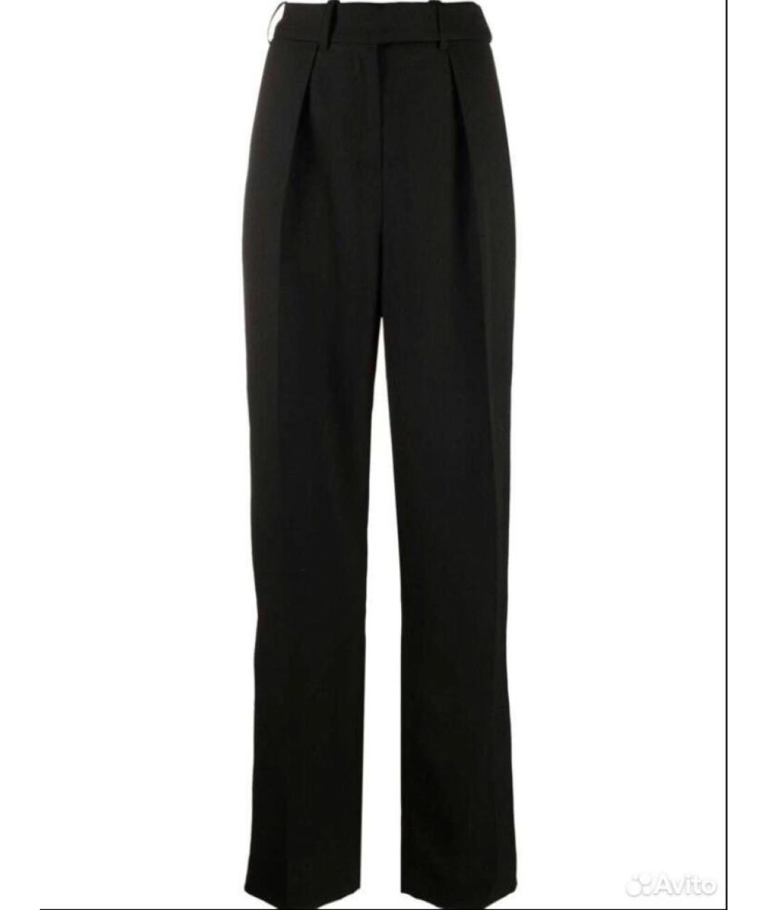 ALEXANDRE VAUTHIER Черные шерстяные брюки широкие, фото 9