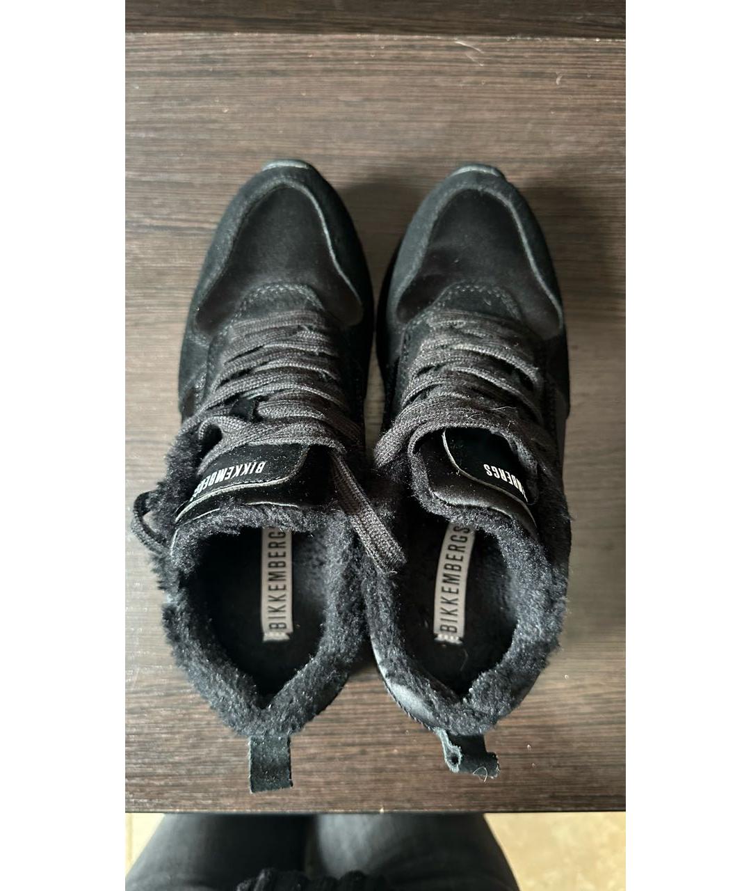 BIKKEMBERGS Черные замшевые кроссовки, фото 2