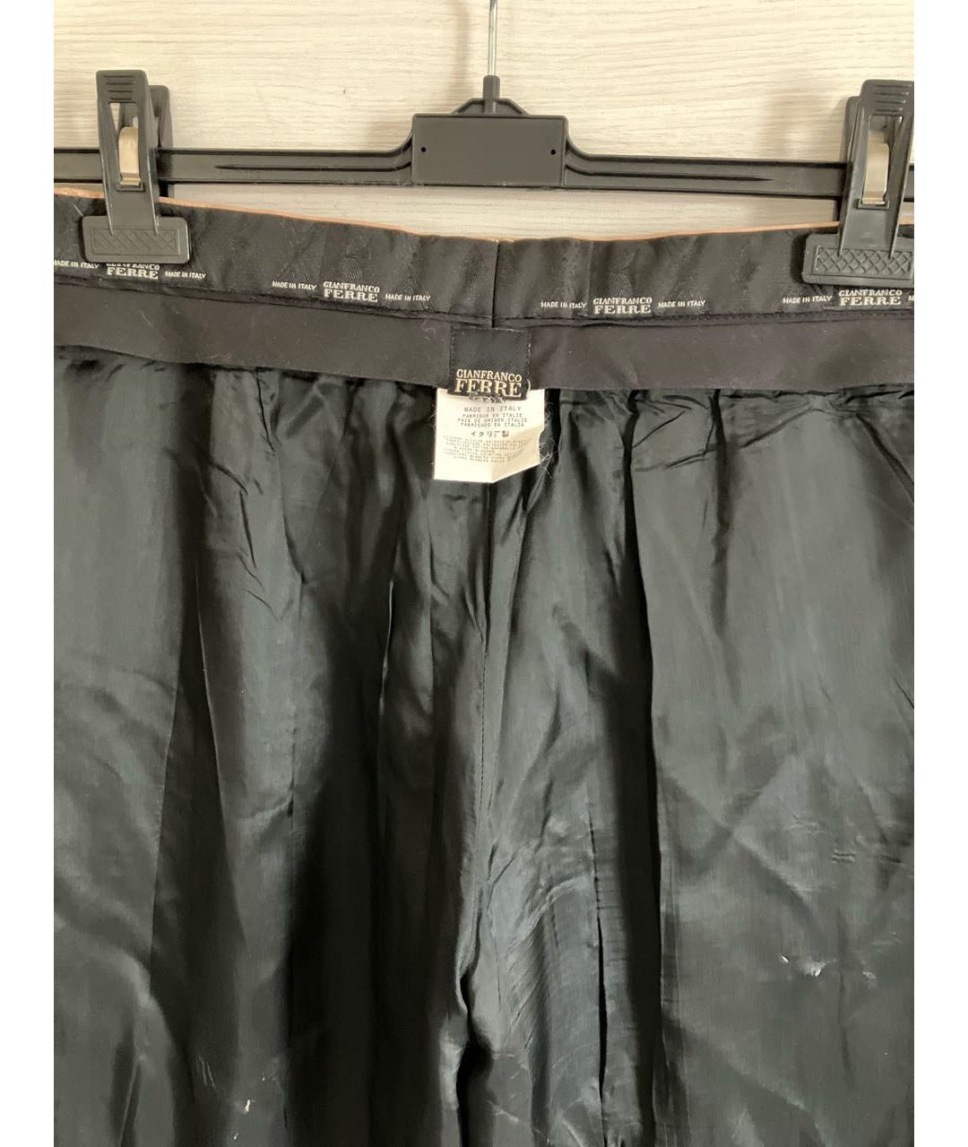 GIANFRANCO FERRE Мульти полиэстеровые брюки широкие, фото 3