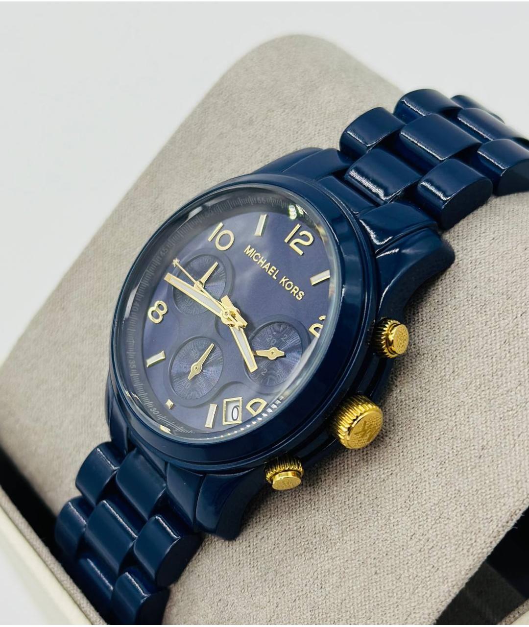 MICHAEL KORS Синие часы, фото 5