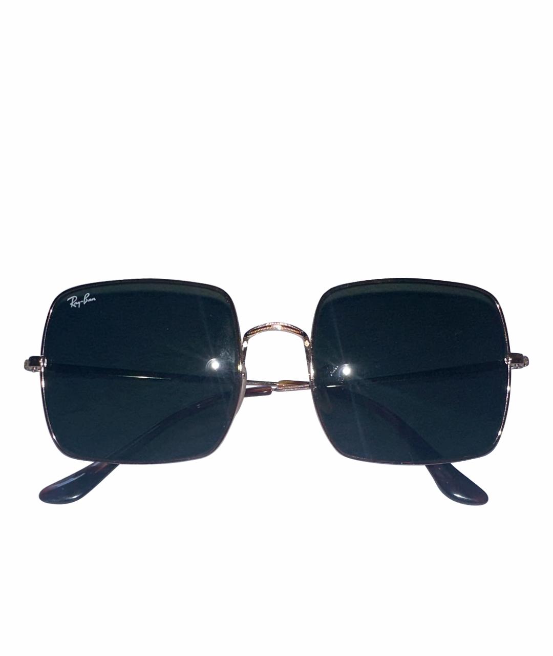 RAY BAN Черные металлические солнцезащитные очки, фото 1