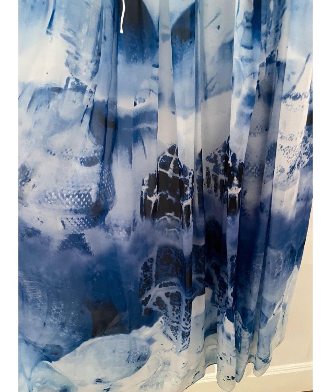 ESCADA Синий полиэстеровый сарафан, фото 3
