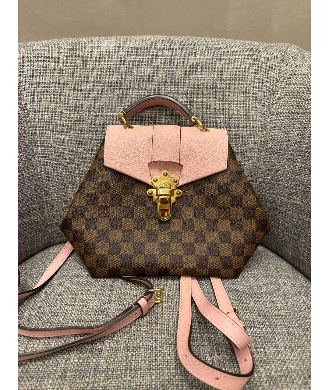 LOUIS VUITTON PRE-OWNED Коричневый рюкзак, фото 5