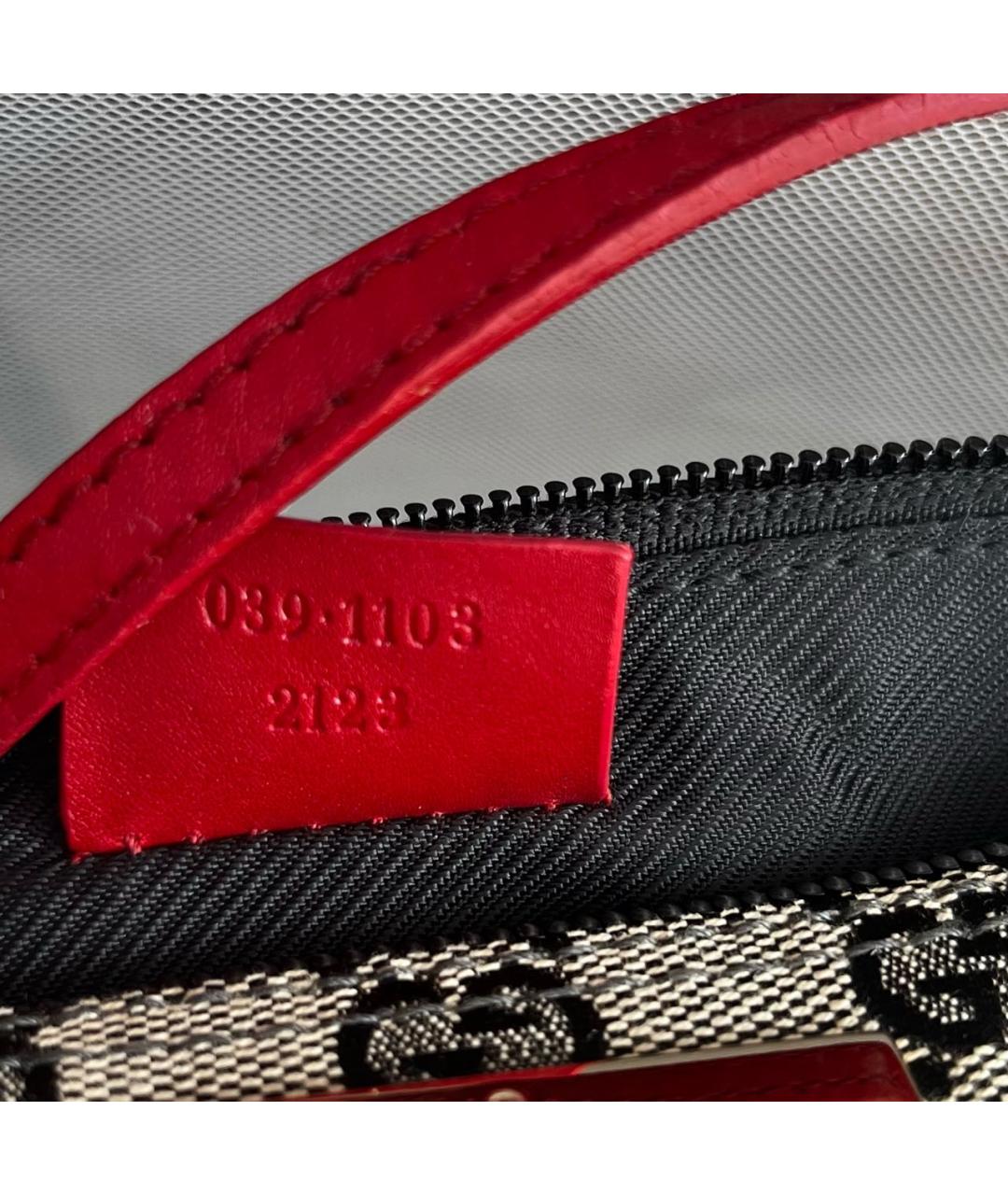 GUCCI Мульти тканевая сумка с короткими ручками, фото 7