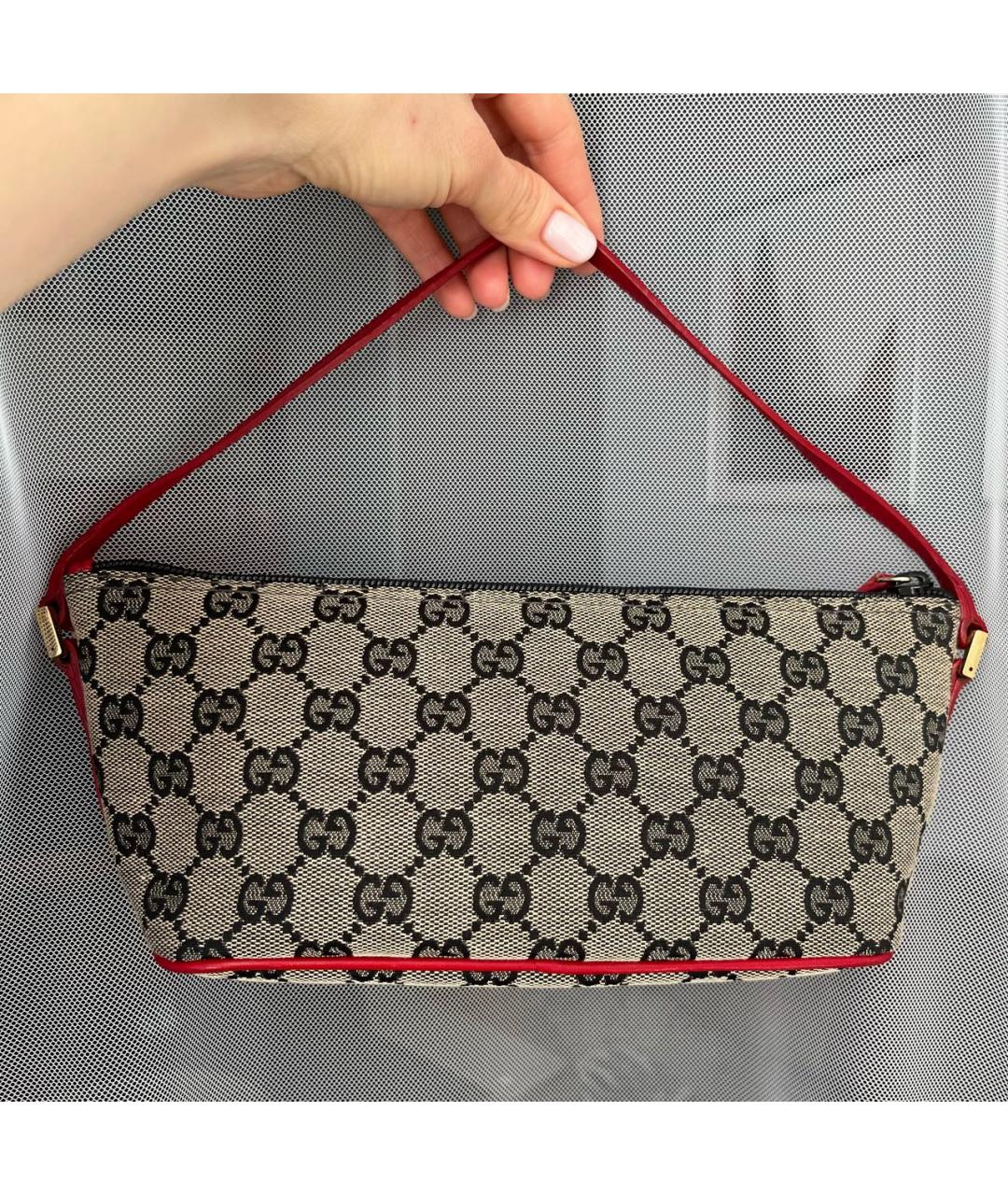 GUCCI Мульти тканевая сумка с короткими ручками, фото 2