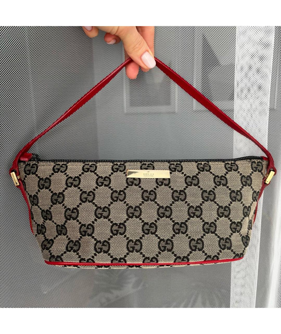 GUCCI Мульти тканевая сумка с короткими ручками, фото 8