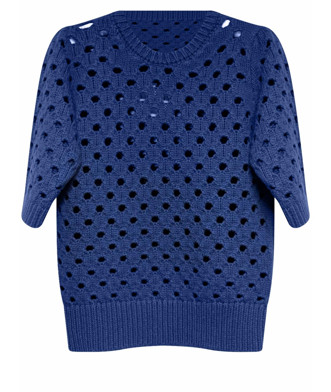 RED VALENTINO Синий шерстяной джемпер / свитер, фото 1