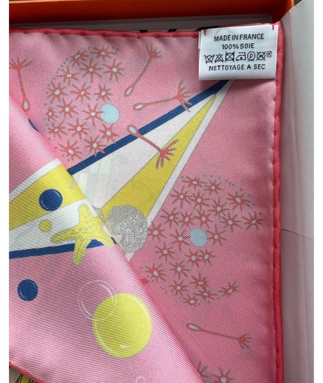 HERMES PRE-OWNED Розовый шелковый платок, фото 3
