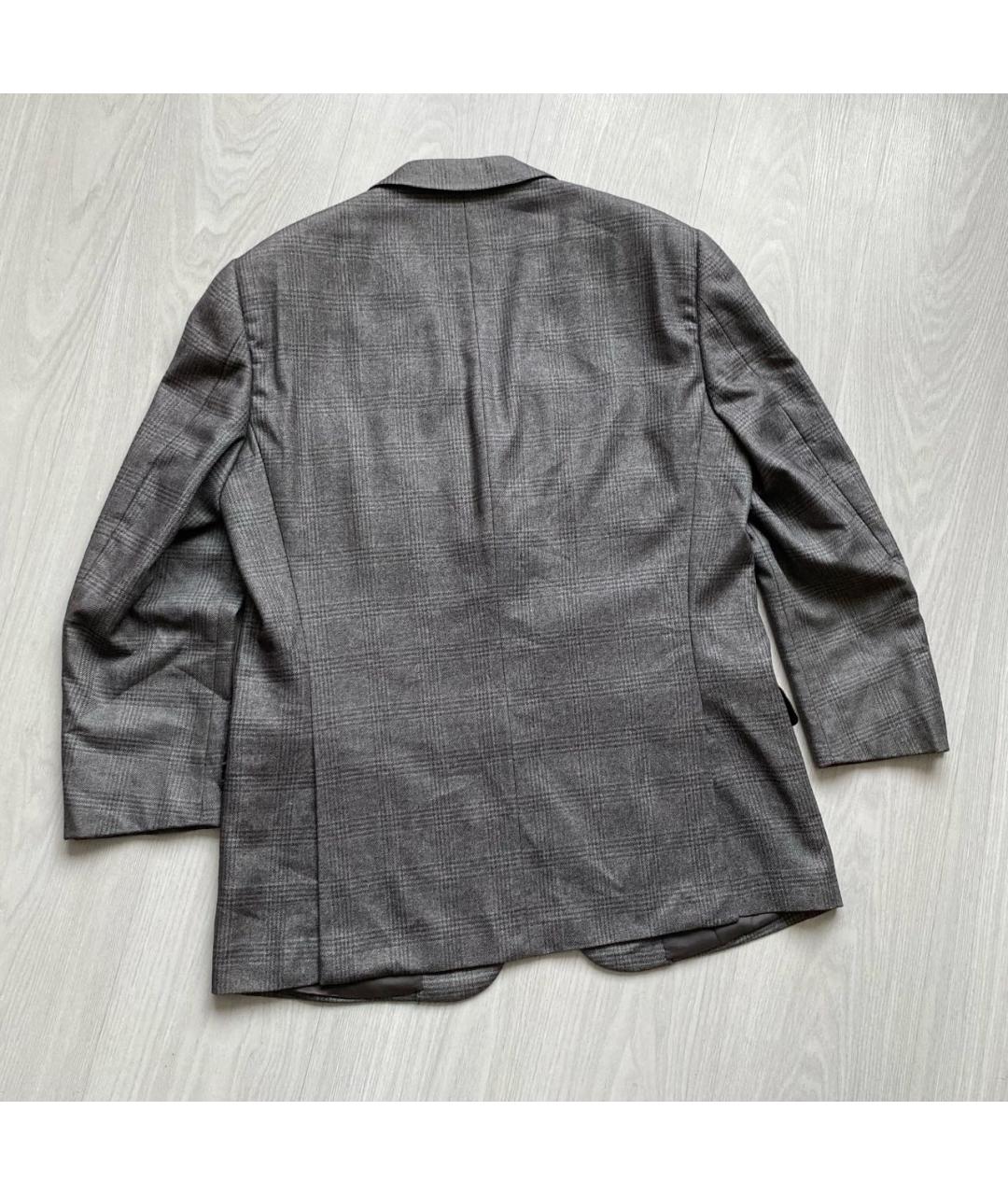 ERMENEGILDO ZEGNA Серый кашемировый пиджак, фото 6
