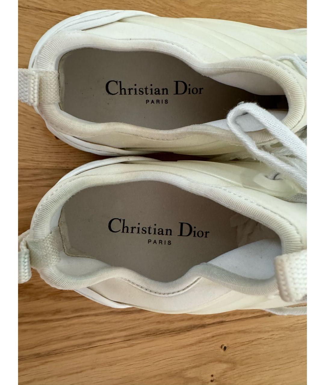 CHRISTIAN DIOR PRE-OWNED Белые неопреновые кроссовки, фото 4