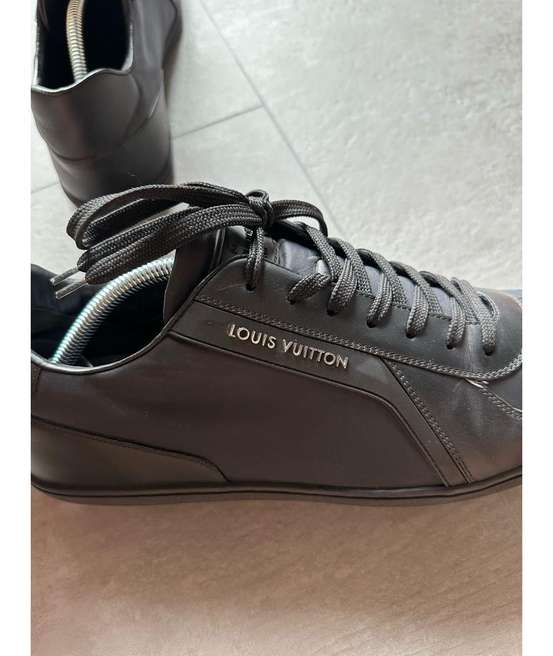 LOUIS VUITTON PRE-OWNED Черные низкие кроссовки / кеды, фото 5