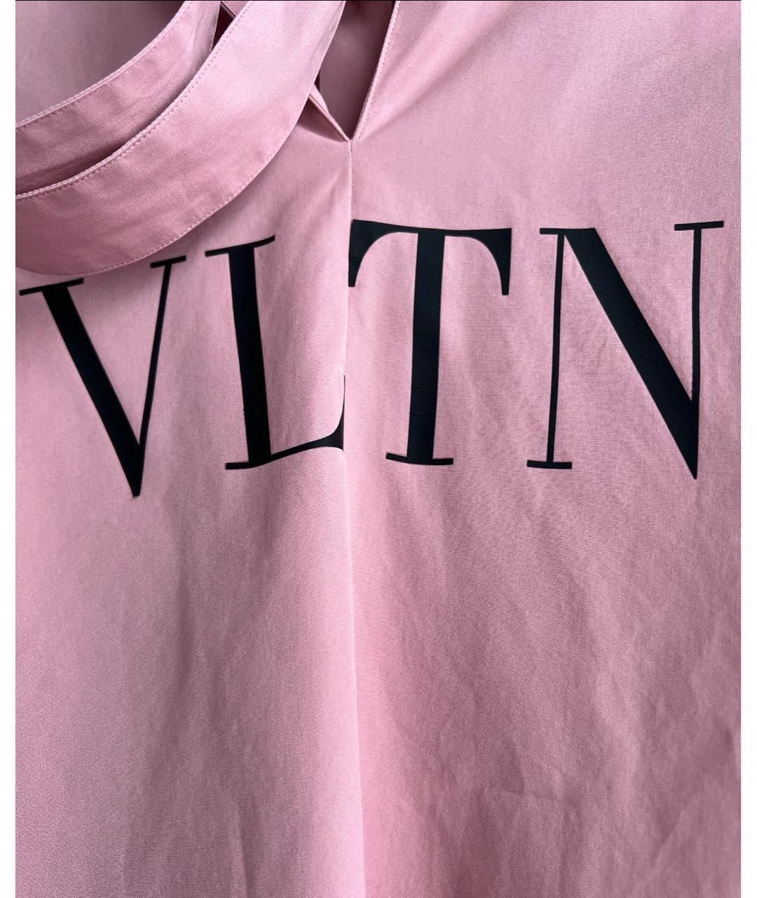 VALENTINO Розовая хлопковая рубашка, фото 3