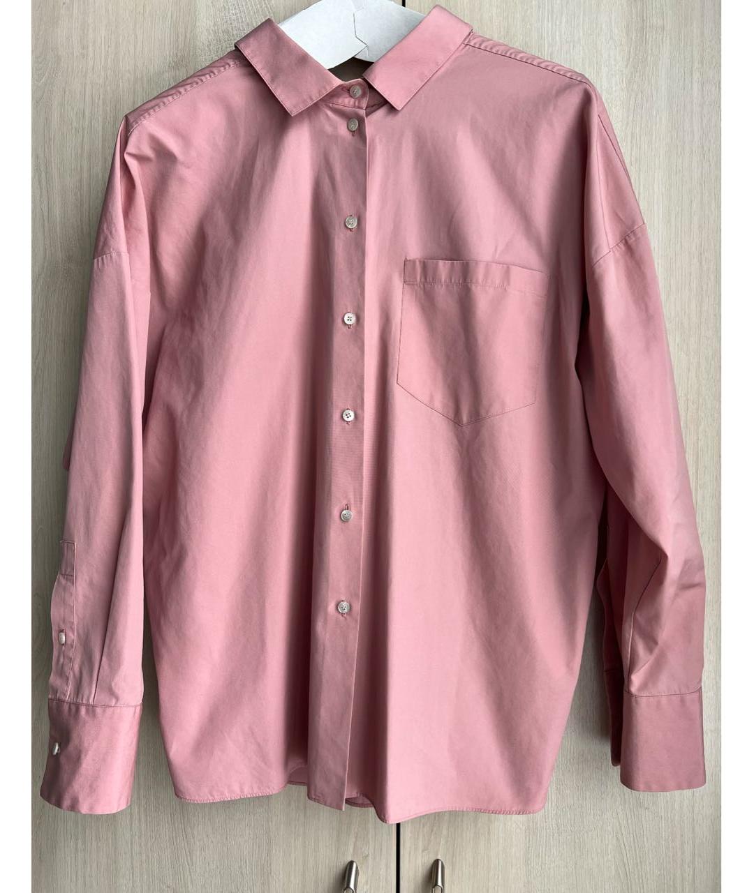 VALENTINO Розовая хлопковая рубашка, фото 7