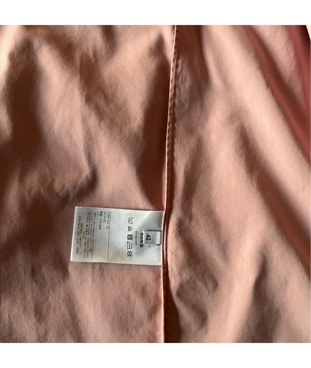 VALENTINO Розовая хлопковая рубашка, фото 4