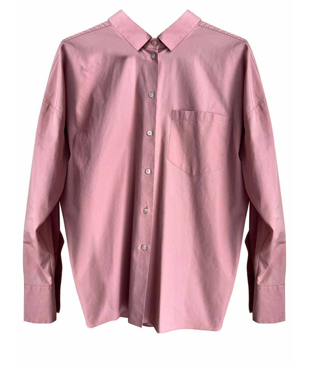 VALENTINO Розовая хлопковая рубашка, фото 1