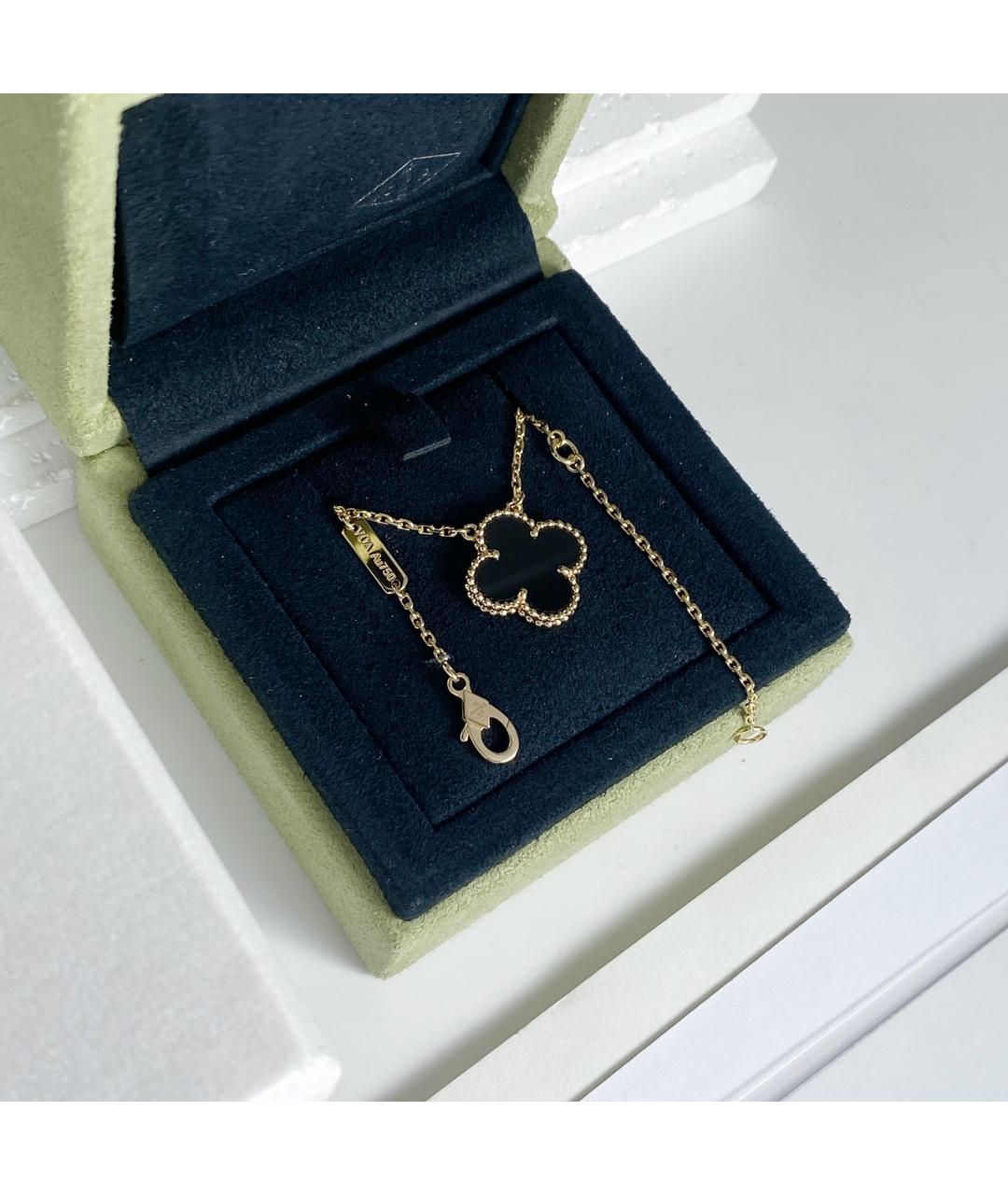 VAN CLEEF & ARPELS Черное колье из желтого золота, фото 2