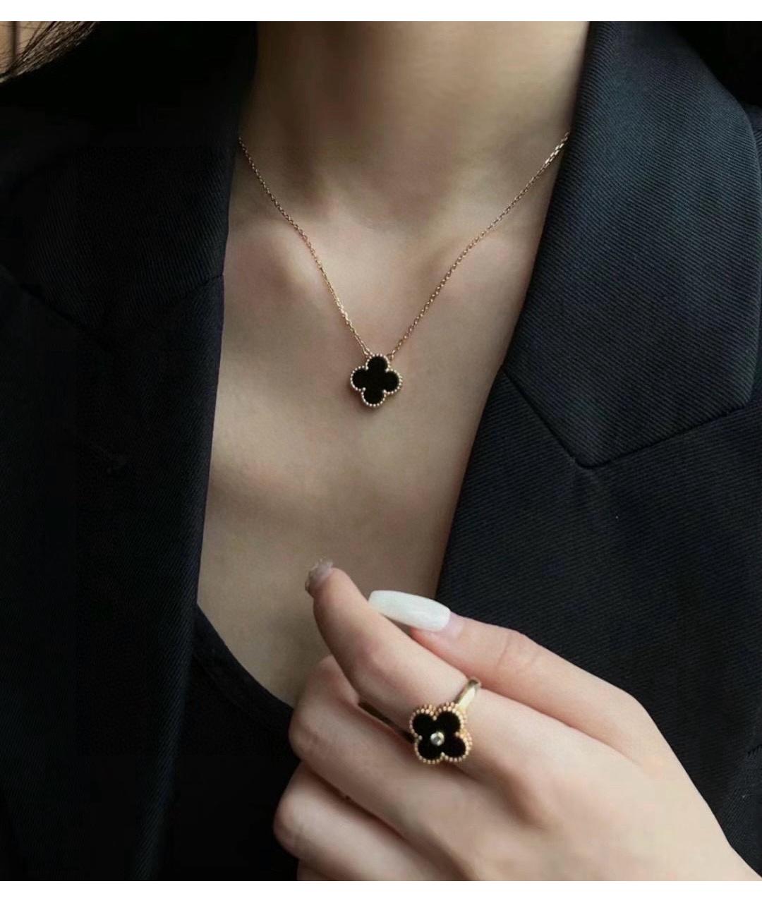 VAN CLEEF & ARPELS Черное колье из желтого золота, фото 6