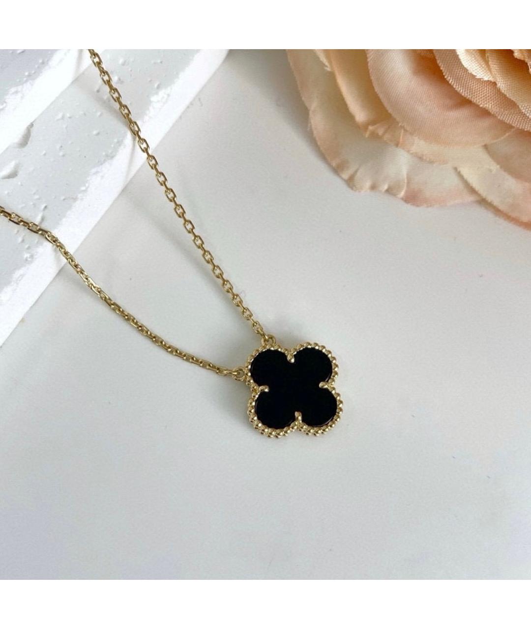 VAN CLEEF & ARPELS Черное колье из желтого золота, фото 4