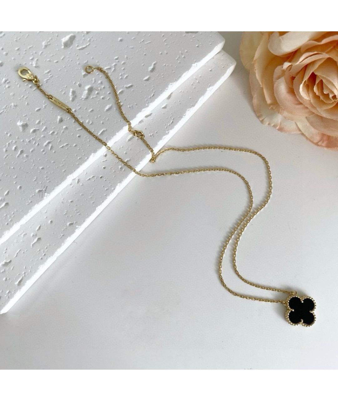 VAN CLEEF & ARPELS Черное колье из желтого золота, фото 3
