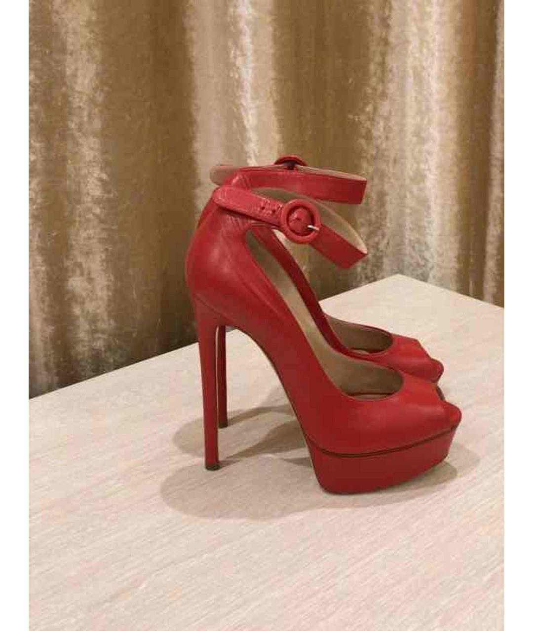 CASADEI Красные кожаные туфли, фото 4