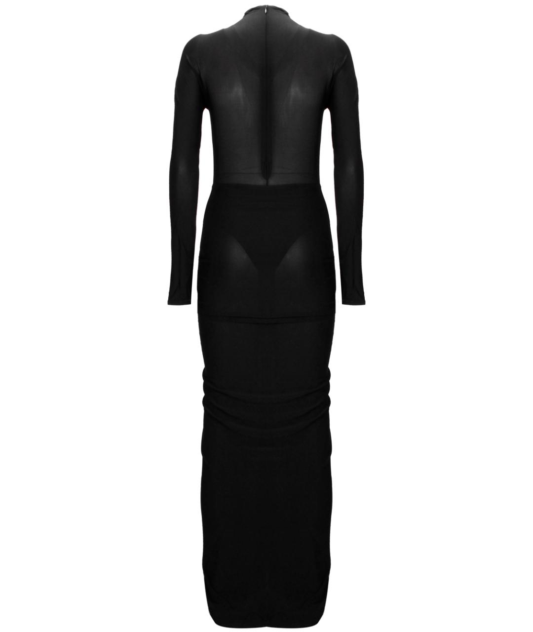 ALAIA Черное вискозное вечернее платье, фото 3