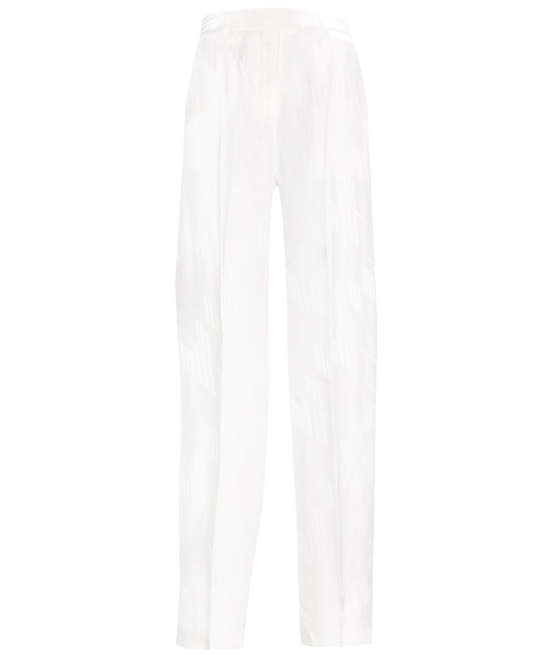 THE ATTICO Белые вискозные прямые брюки, фото 1
