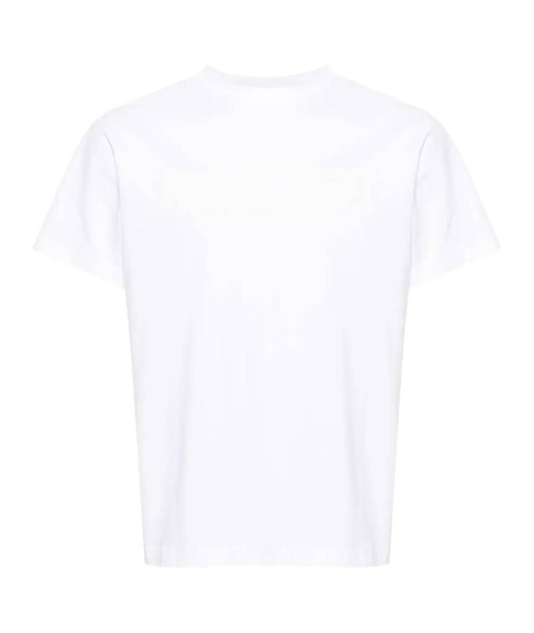 MUGLER Белая хлопковая футболка, фото 1