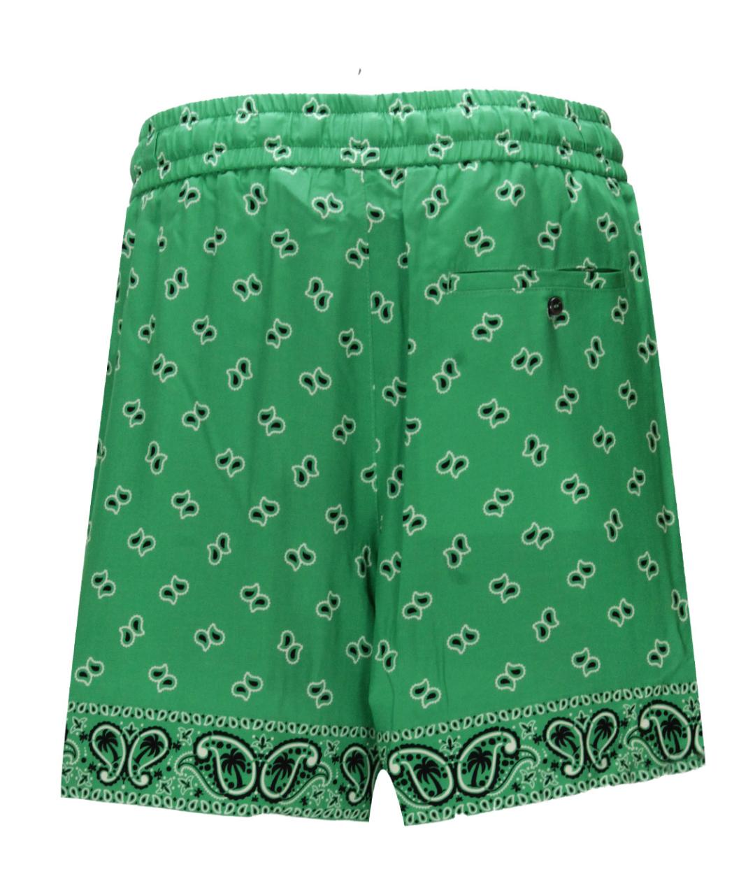 PALM ANGELS Зеленые хлопковые шорты, фото 3