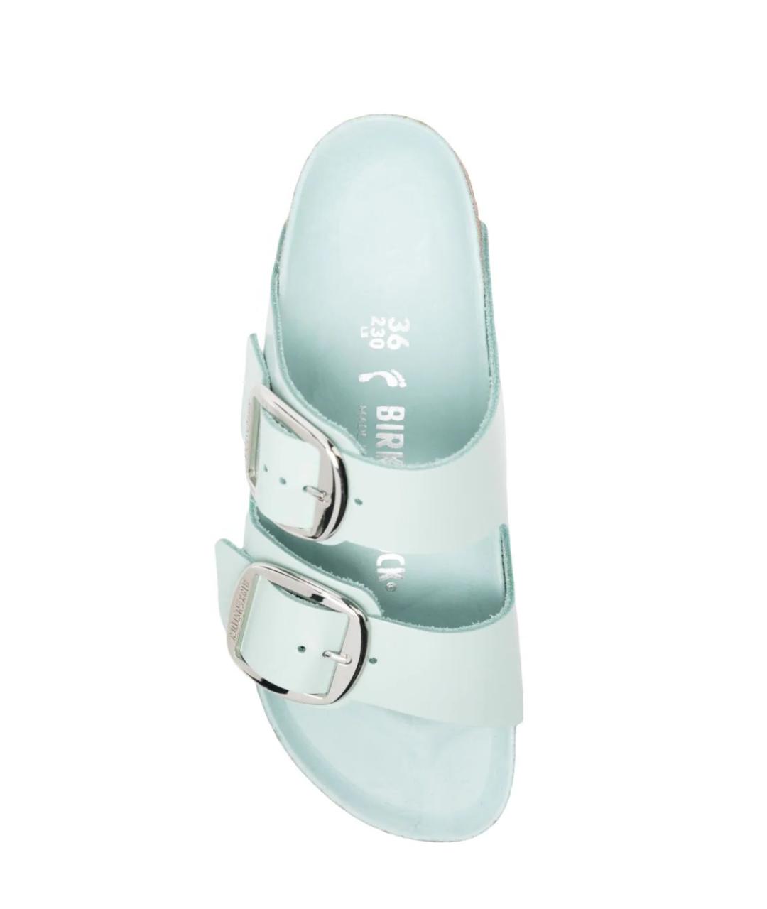 BIRKENSTOCK Голубые шлепанцы, фото 4