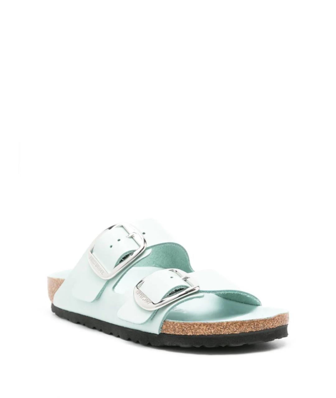 BIRKENSTOCK Голубые шлепанцы, фото 2