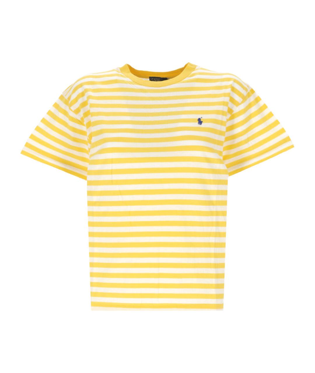 POLO RALPH LAUREN Желтая хлопковая футболка, фото 1