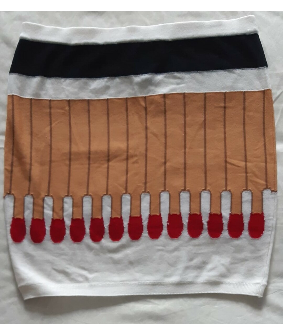 BOUTIQUE MOSCHINO Мульти шерстяная юбка мини, фото 5