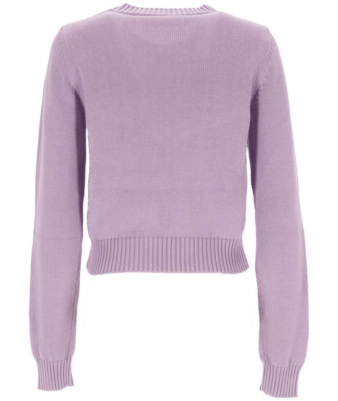 PALM ANGELS Фиолетовый хлопковый джемпер / свитер, фото 3