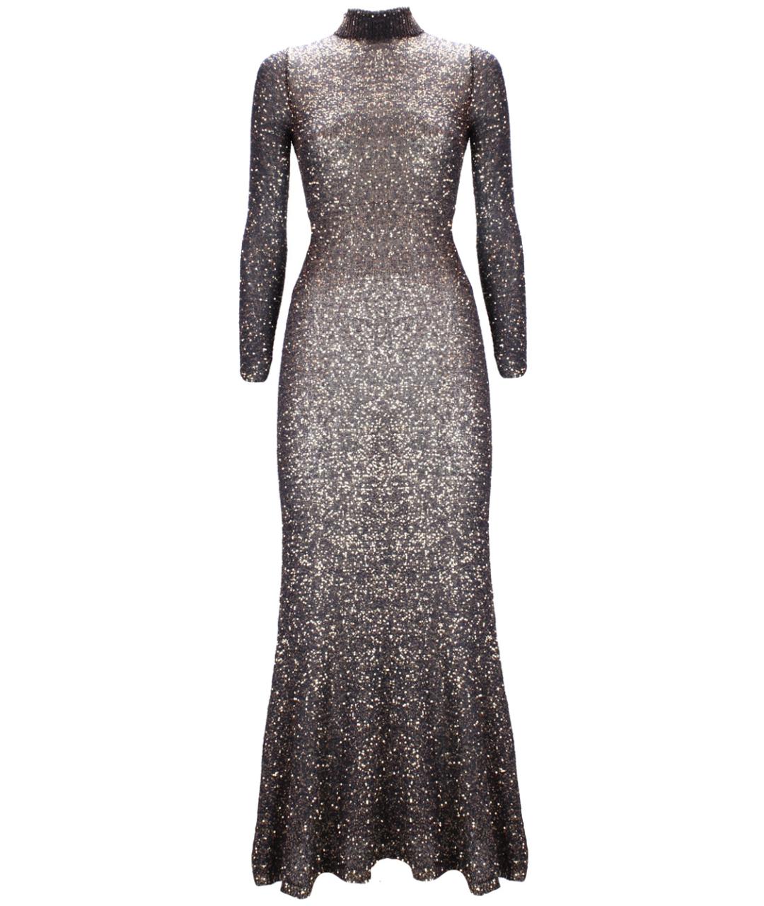 BALENCIAGA Коричневое полиамидовое вечернее платье, фото 1