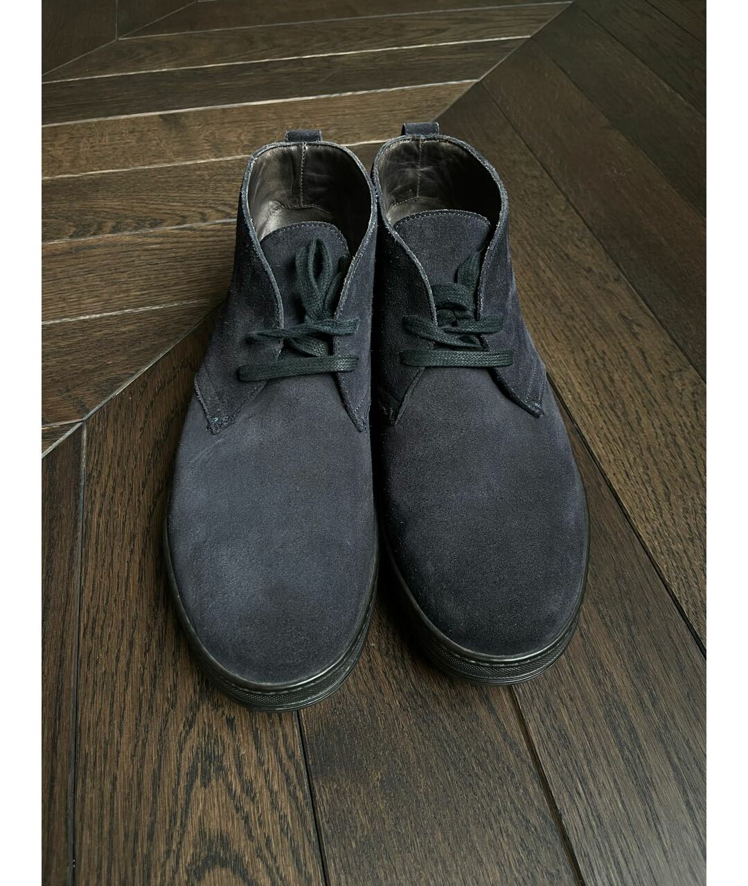 TOM FORD Темно-синие замшевые низкие ботинки, фото 2
