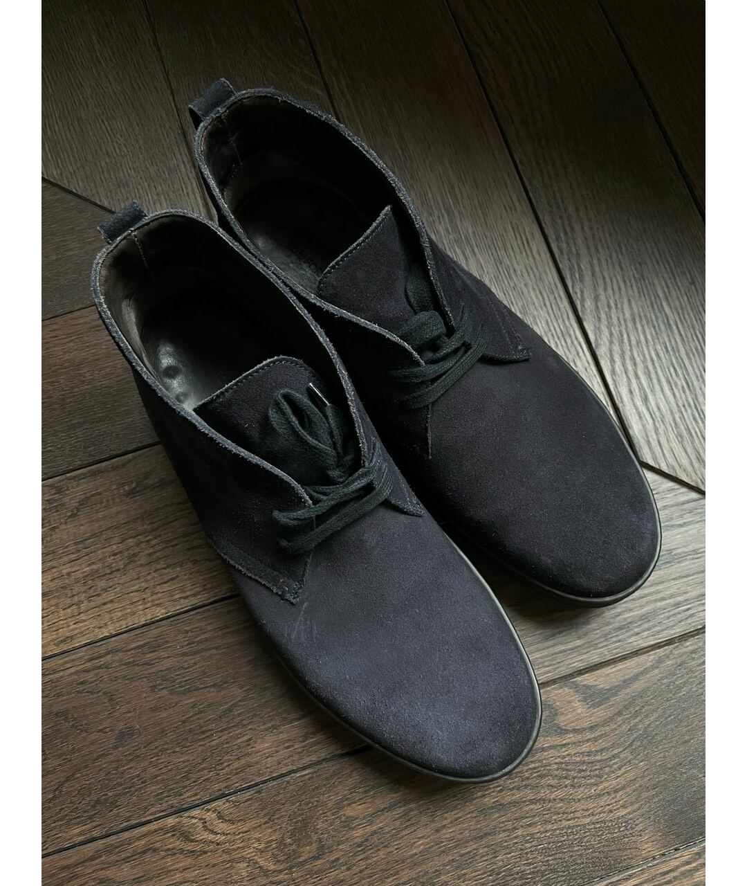 TOM FORD Темно-синие замшевые низкие ботинки, фото 3