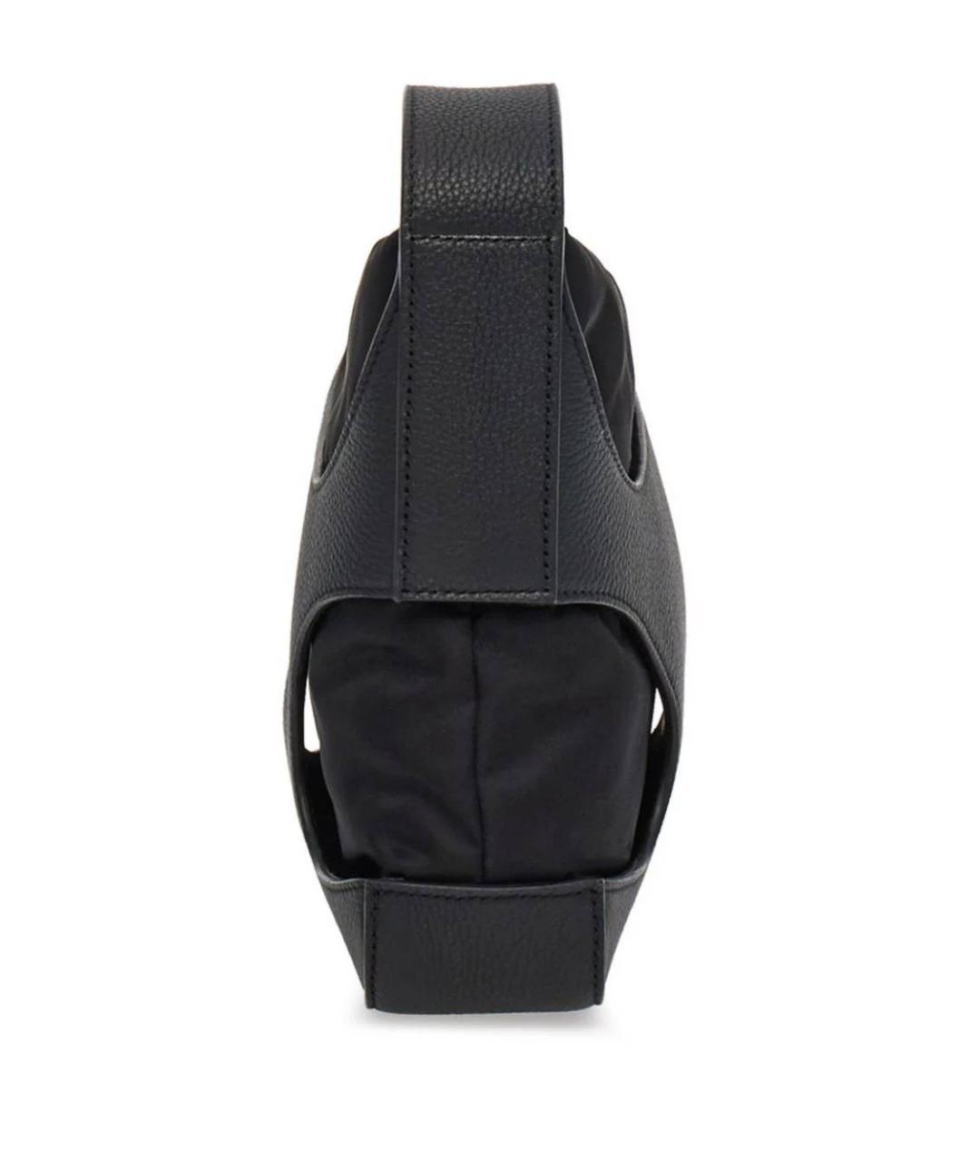 SALVATORE FERRAGAMO Черная синтетическая сумка на плечо, фото 3