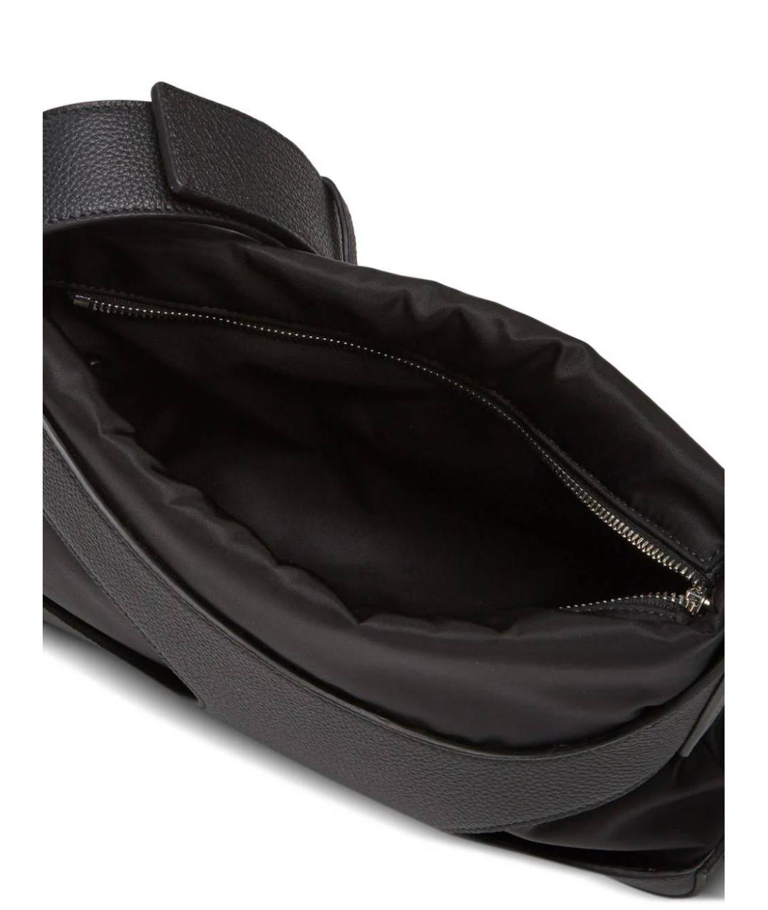 SALVATORE FERRAGAMO Черная синтетическая сумка на плечо, фото 5
