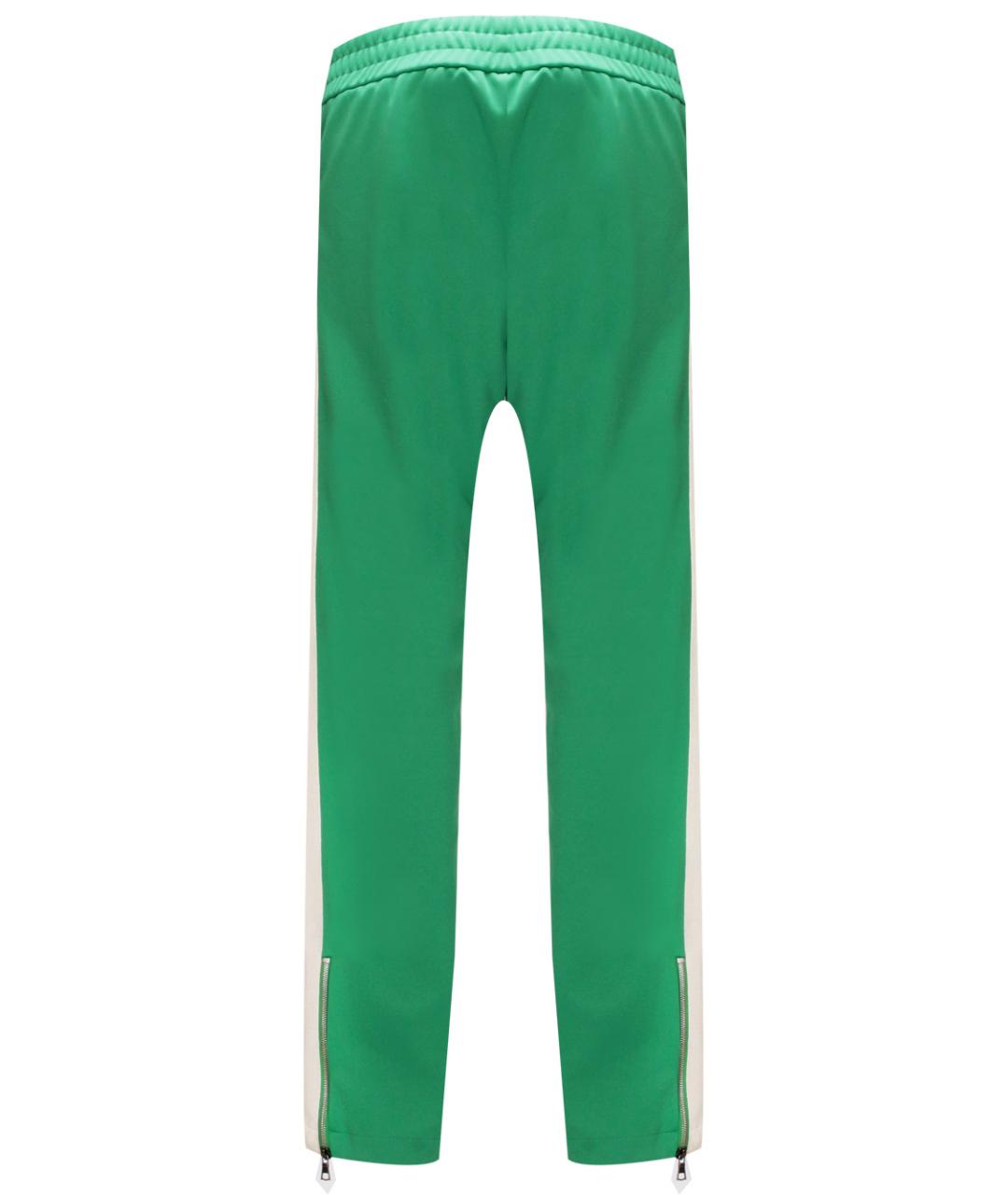 PALM ANGELS Зеленые полиэстеровые повседневные брюки, фото 3