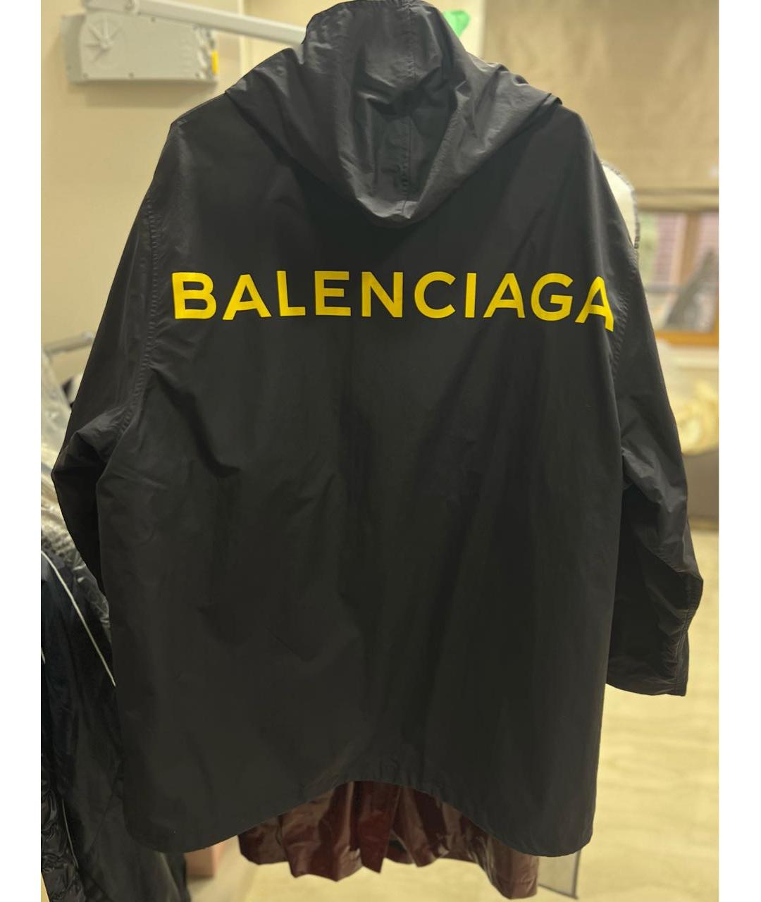 BALENCIAGA Черная полиамидовая куртка, фото 2