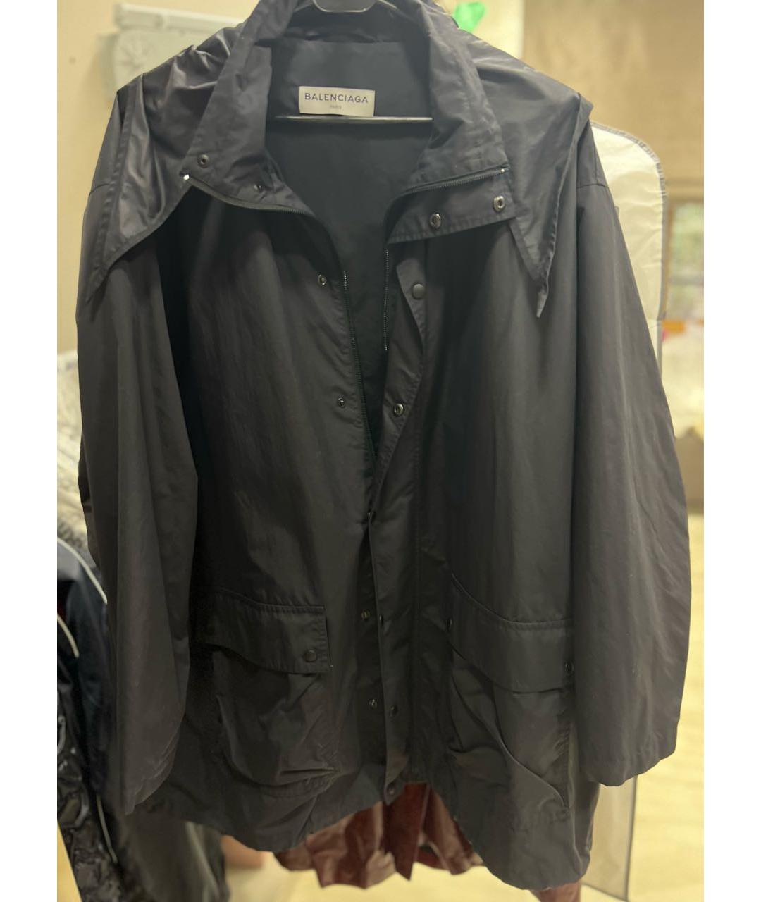 BALENCIAGA Черная полиамидовая куртка, фото 4