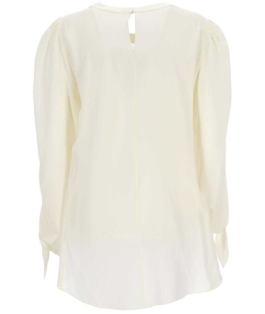 CHLOE Белая шелковая блузы, фото 3