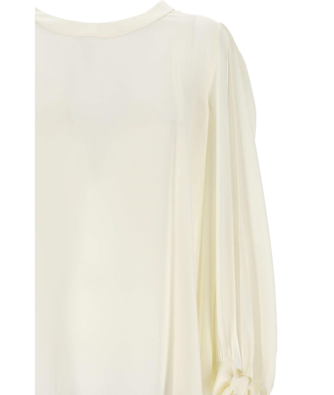 CHLOE Белая шелковая блузы, фото 2