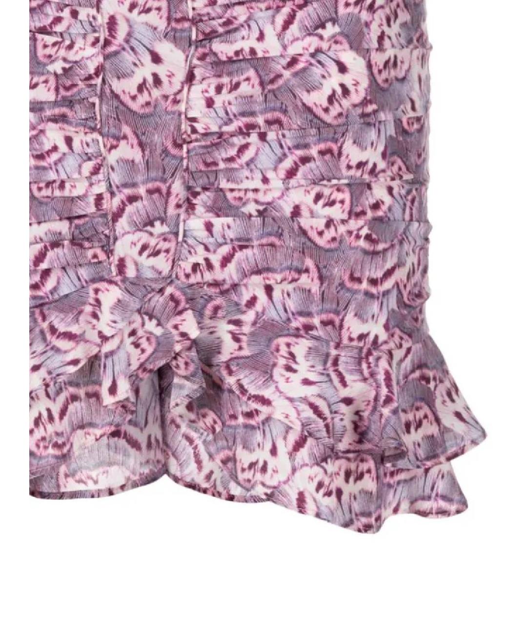 ISABEL MARANT Мульти шелковая юбка мини, фото 2